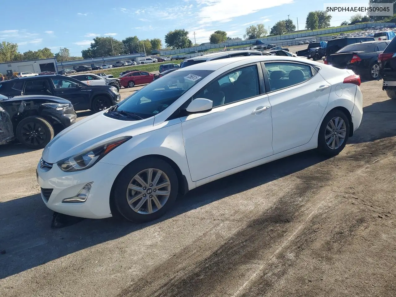 HYUNDAI ELANTRA 2014, VIN 5NPDH4AE4EH509045