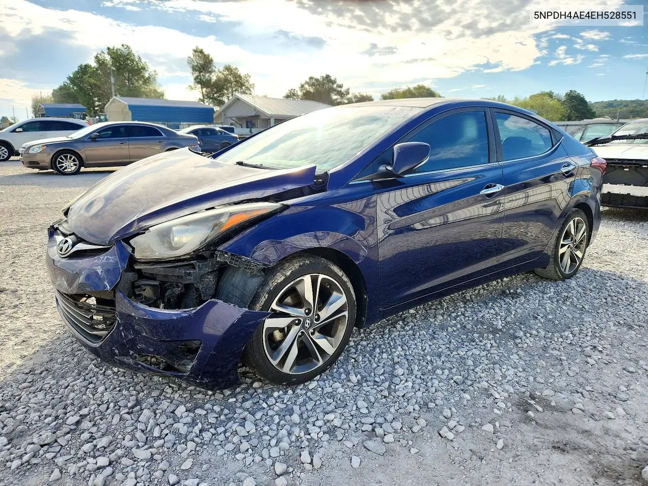 HYUNDAI ELANTRA 2014, VIN 5NPDH4AE4EH528551