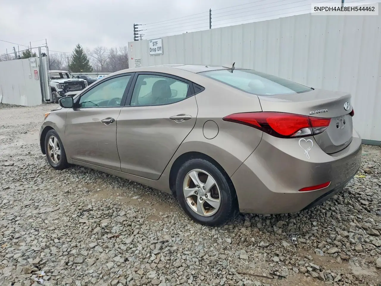 2014 HYUNDAI ELANTRA VIN 5NPDH4AE8EH544462 — фото 2