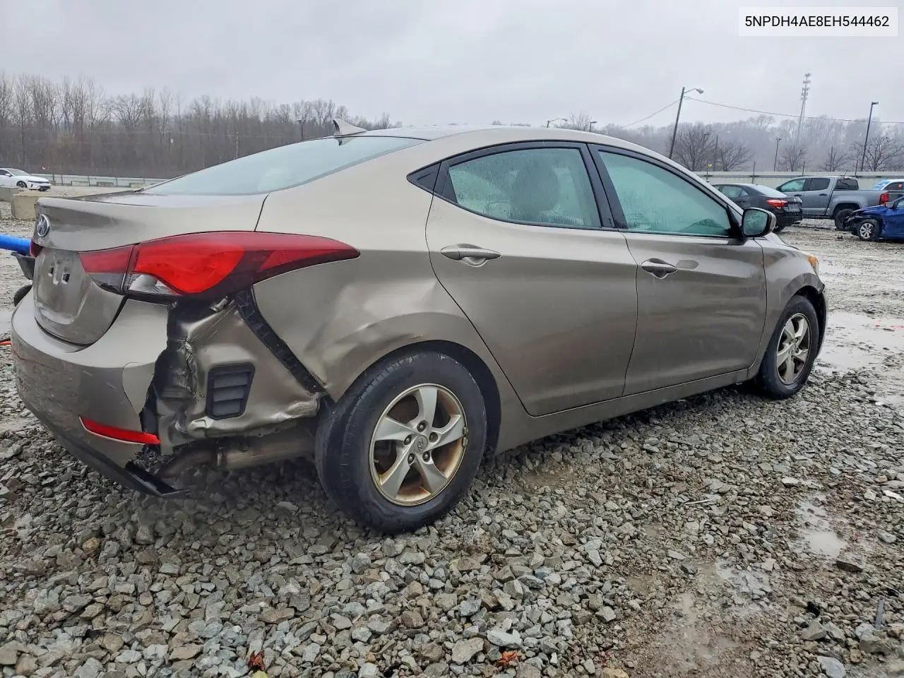2014 HYUNDAI ELANTRA VIN 5NPDH4AE8EH544462 — фото 3