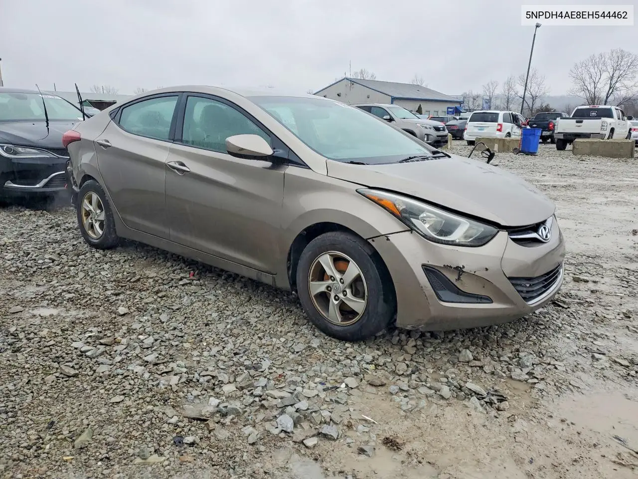2014 HYUNDAI ELANTRA VIN 5NPDH4AE8EH544462 — фото 4