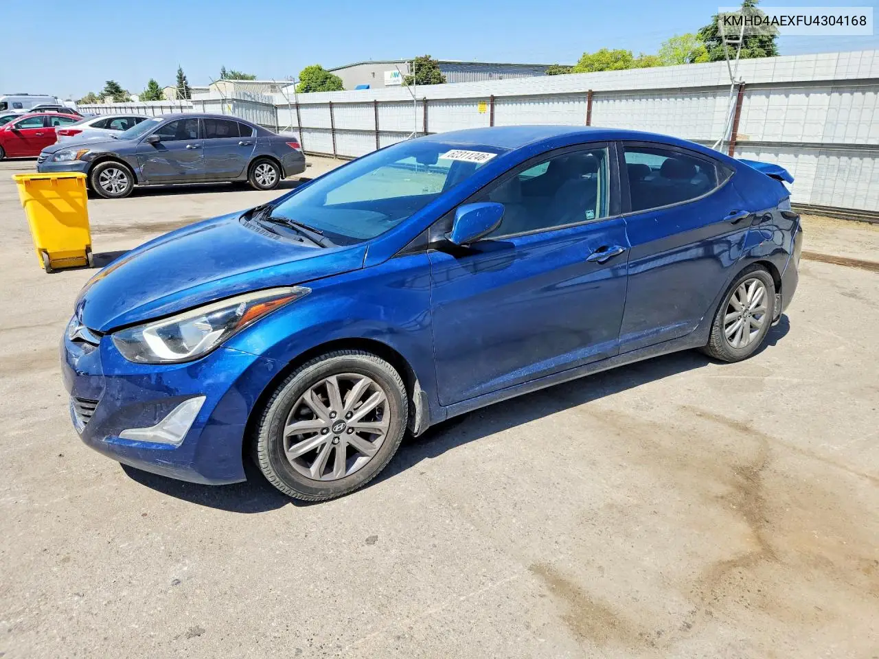 HYUNDAI ELANTRA 2015, VIN KMHDH4AEXFU304168