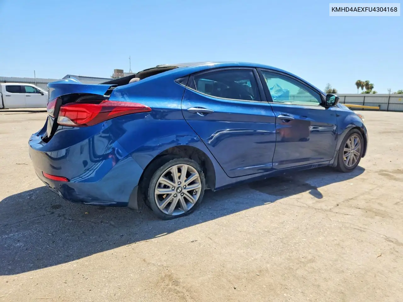 2015 HYUNDAI ELANTRA VIN KMHDH4AEXFU304168 — фото 3