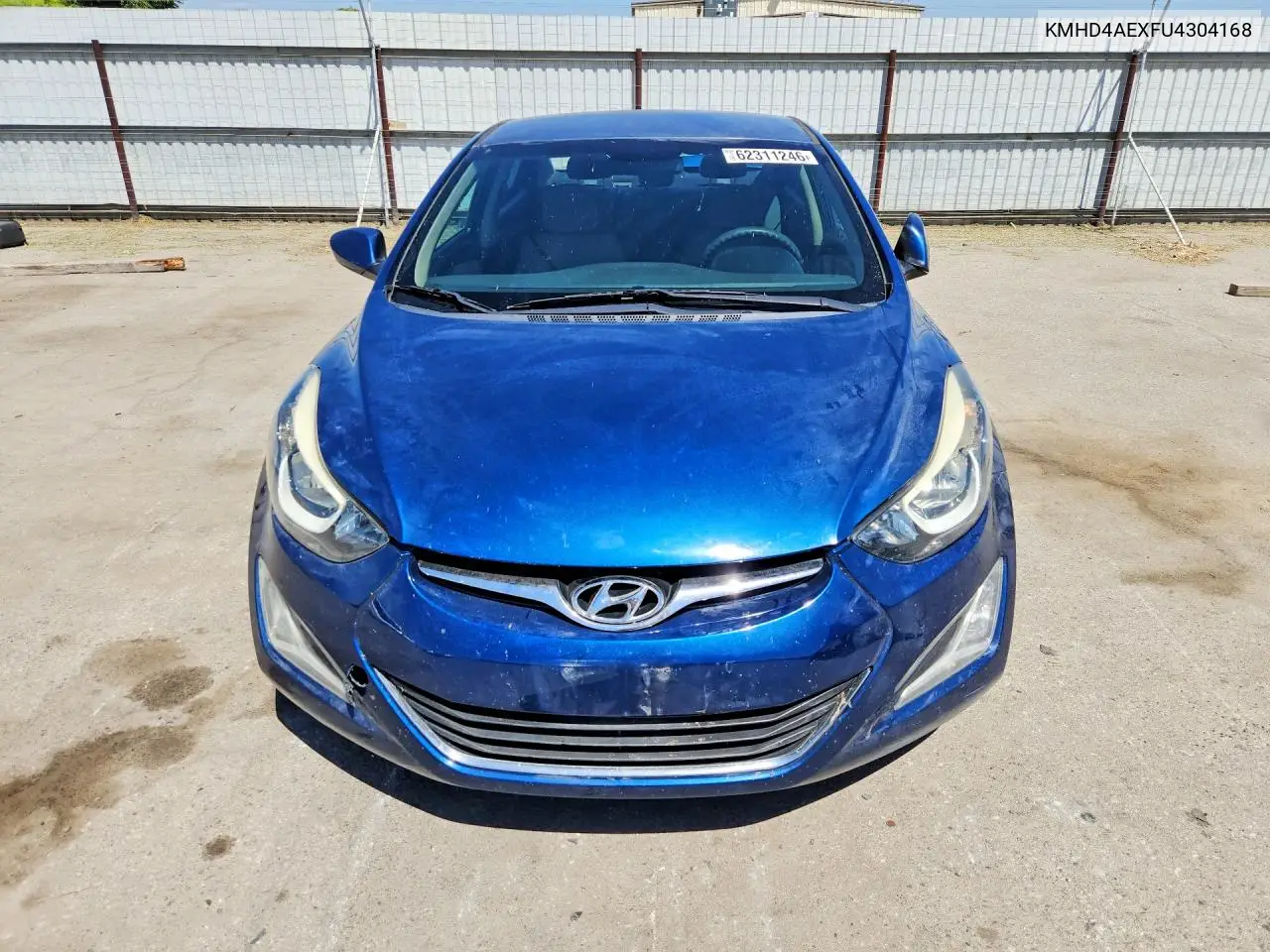 2015 HYUNDAI ELANTRA VIN KMHDH4AEXFU304168 — фото 5