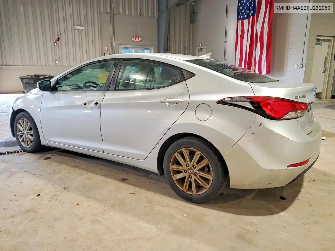 2015 HYUNDAI ELANTRA VIN KMHDH4AE2FU232060 — фото 2