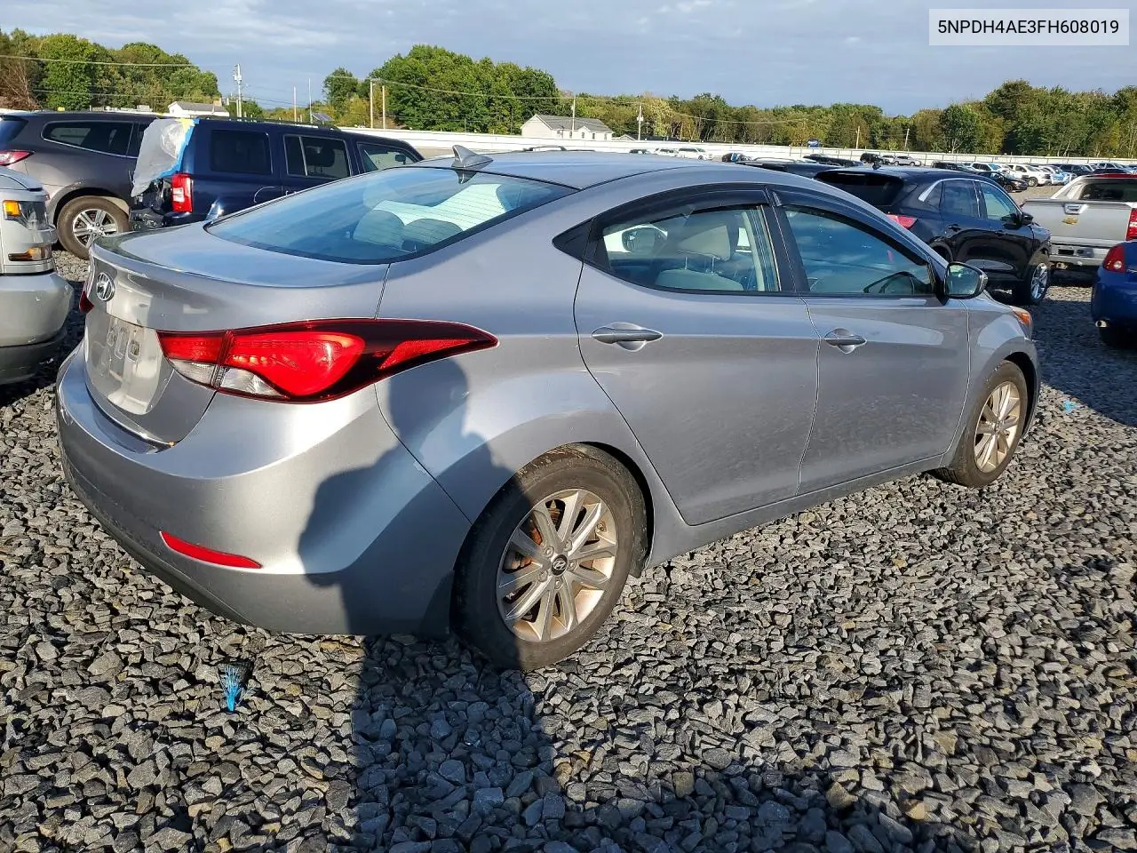 2015 HYUNDAI ELANTRA VIN 5NPDH4AE3FH608019 — фото 3
