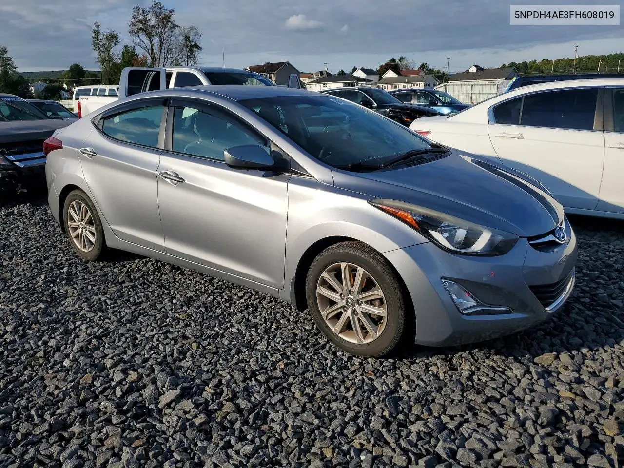 2015 HYUNDAI ELANTRA VIN 5NPDH4AE3FH608019 — фото 4