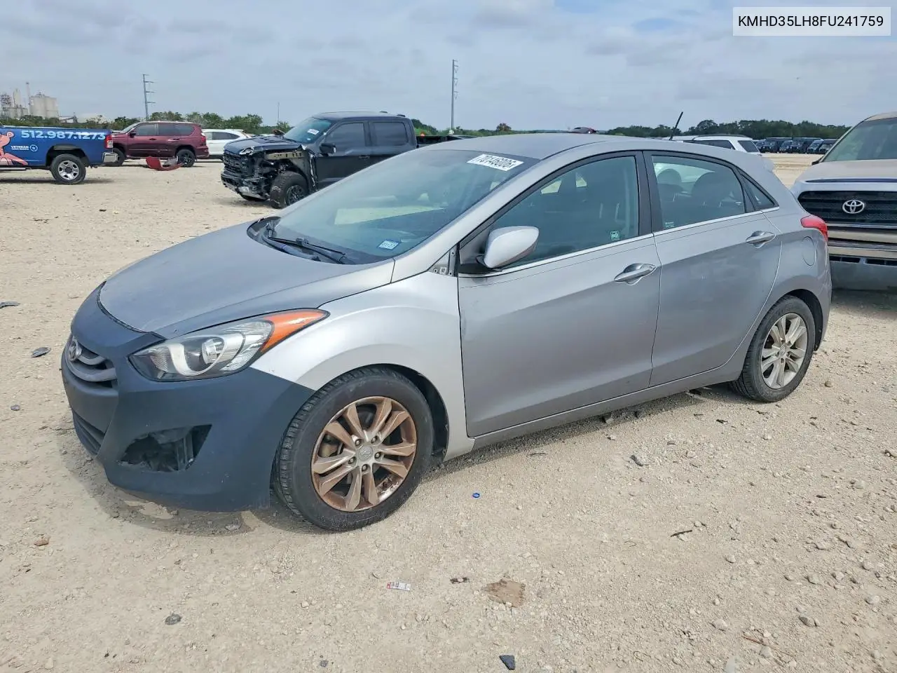 HYUNDAI ELANTRA 2015, VIN KMHD35LH8FU241759