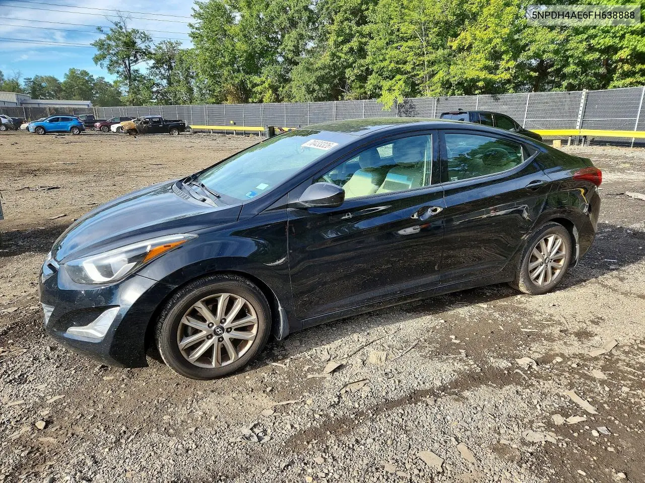 HYUNDAI ELANTRA 2015, VIN 5NPDH4AE6FH638888