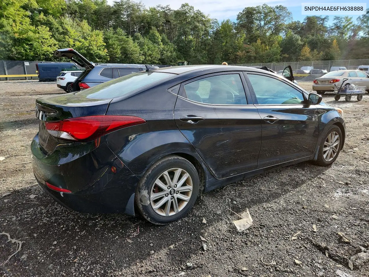 2015 HYUNDAI ELANTRA VIN 5NPDH4AE6FH638888 — фото 3