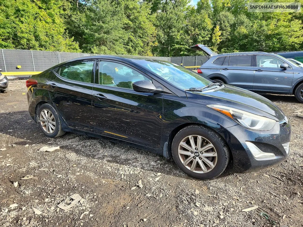 2015 HYUNDAI ELANTRA VIN 5NPDH4AE6FH638888 — фото 4