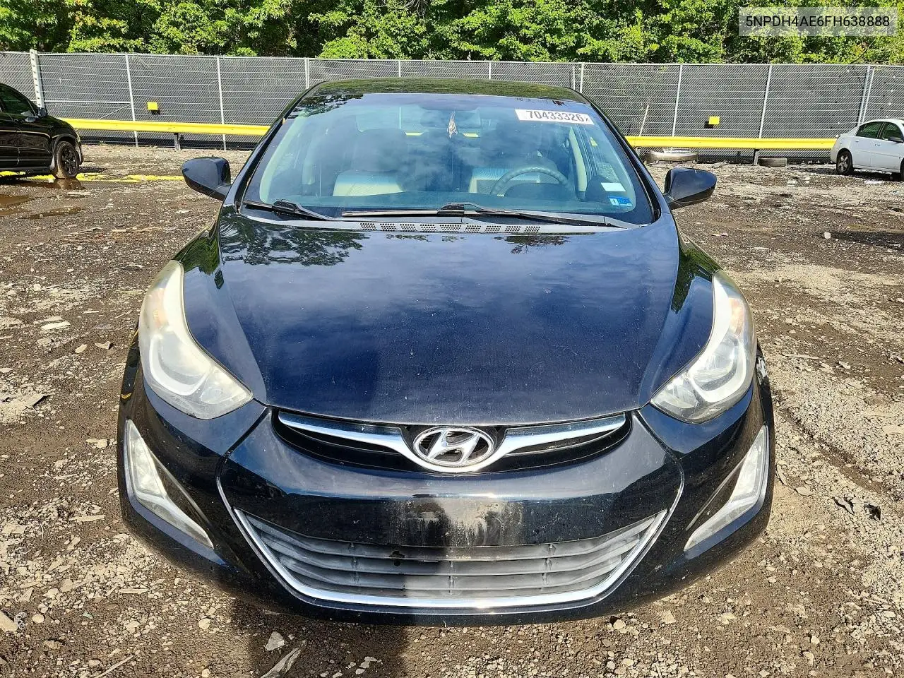2015 HYUNDAI ELANTRA VIN 5NPDH4AE6FH638888 — фото 5