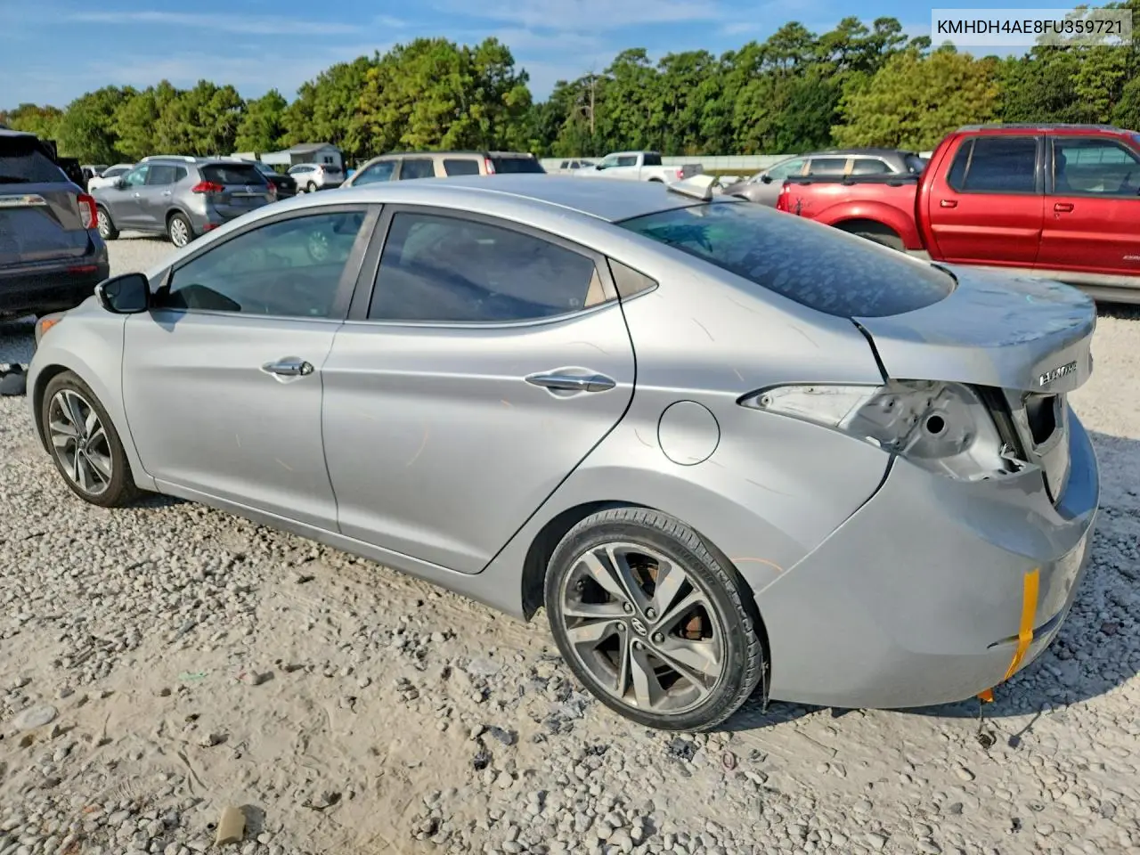 2015 HYUNDAI ELANTRA VIN KMHDH4AE8FU359721 — фото 2