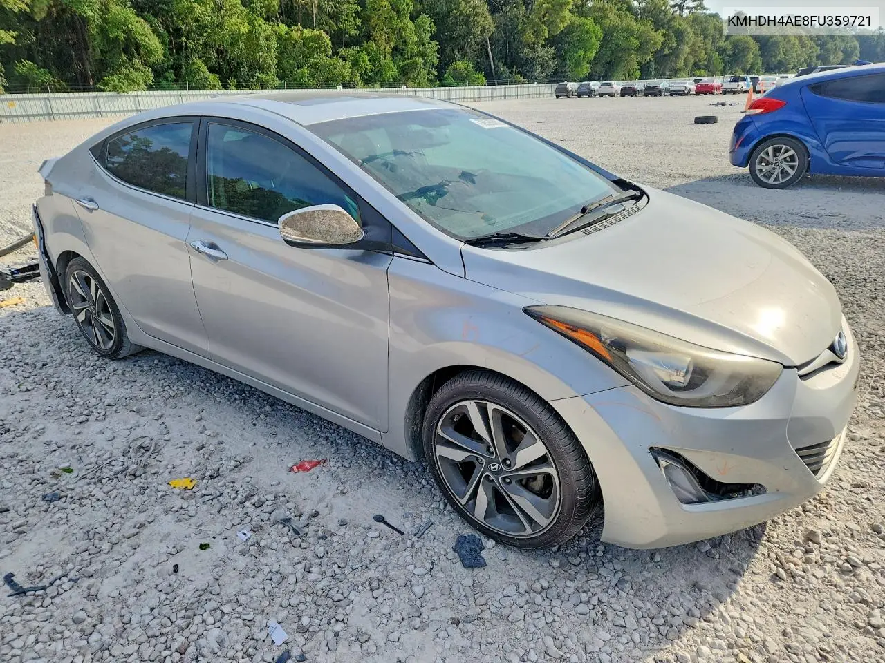 2015 HYUNDAI ELANTRA VIN KMHDH4AE8FU359721 — фото 4