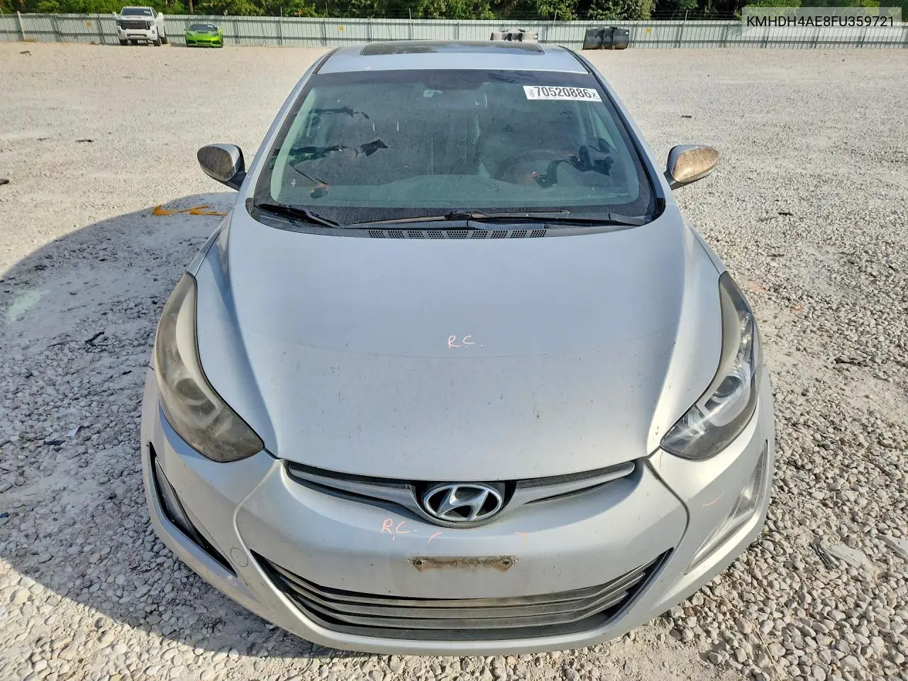 2015 HYUNDAI ELANTRA VIN KMHDH4AE8FU359721 — фото 5