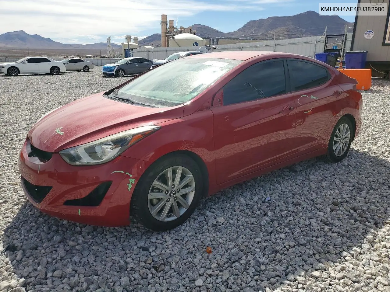 HYUNDAI ELANTRA 2015, VIN KMHDH4AE4FU382980