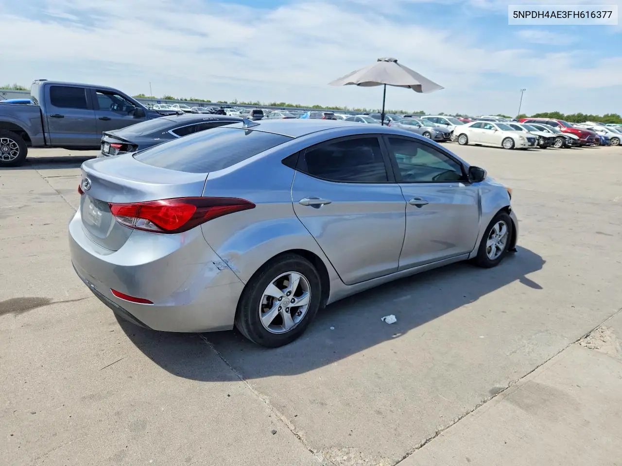 2015 HYUNDAI ELANTRA VIN 5NPDH4AE3FH616377 — фото 3