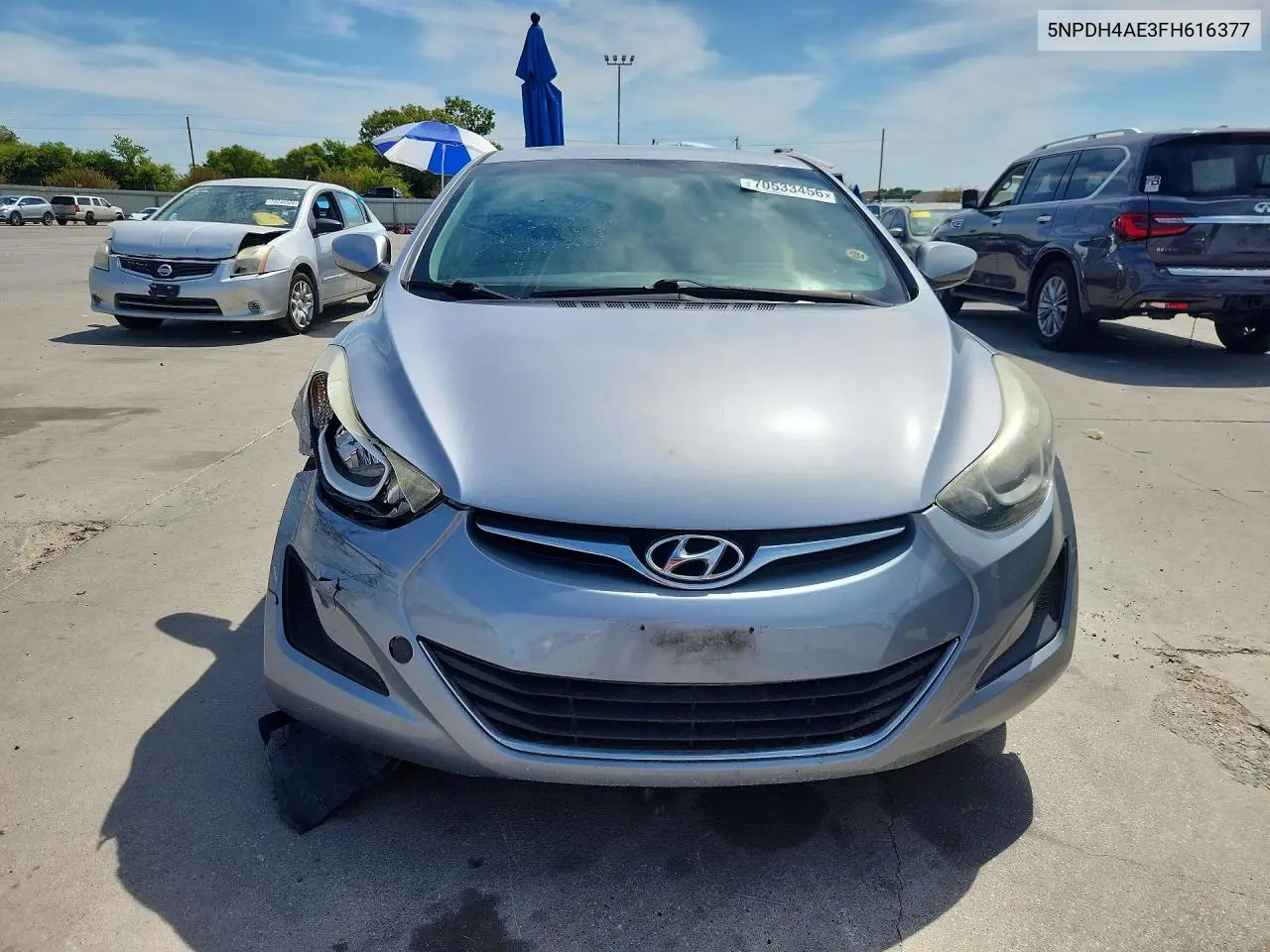 2015 HYUNDAI ELANTRA VIN 5NPDH4AE3FH616377 — фото 5