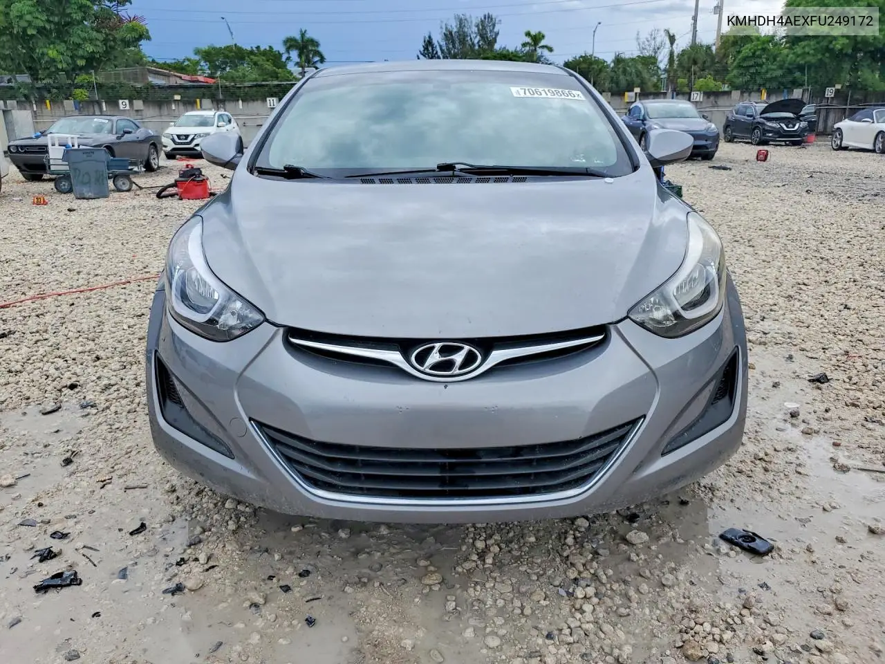 2015 HYUNDAI ELANTRA VIN KMHDH4AEXFU249172 — фото 5