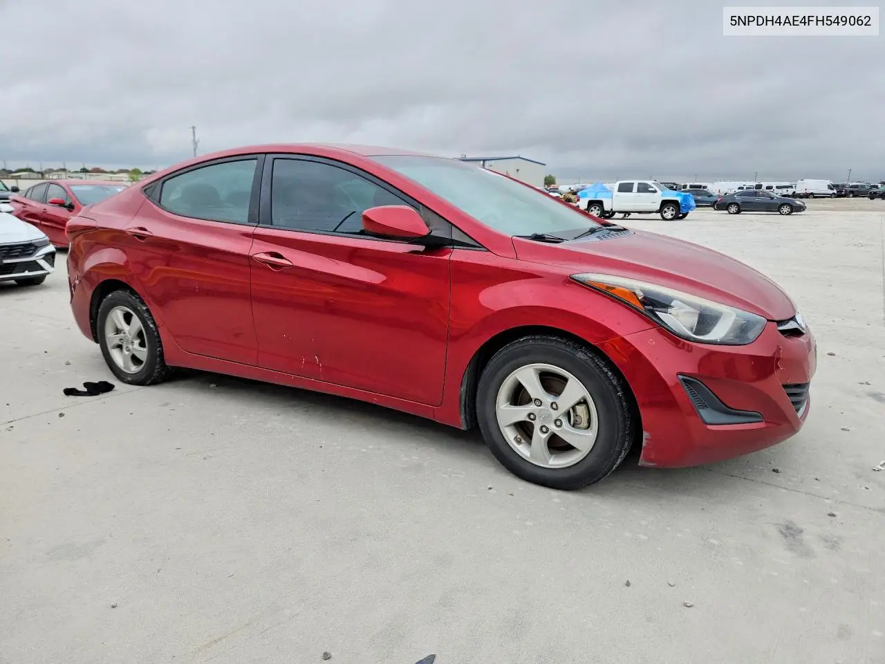 2015 HYUNDAI ELANTRA VIN 5NPDH4AE4FH549062 — фото 4