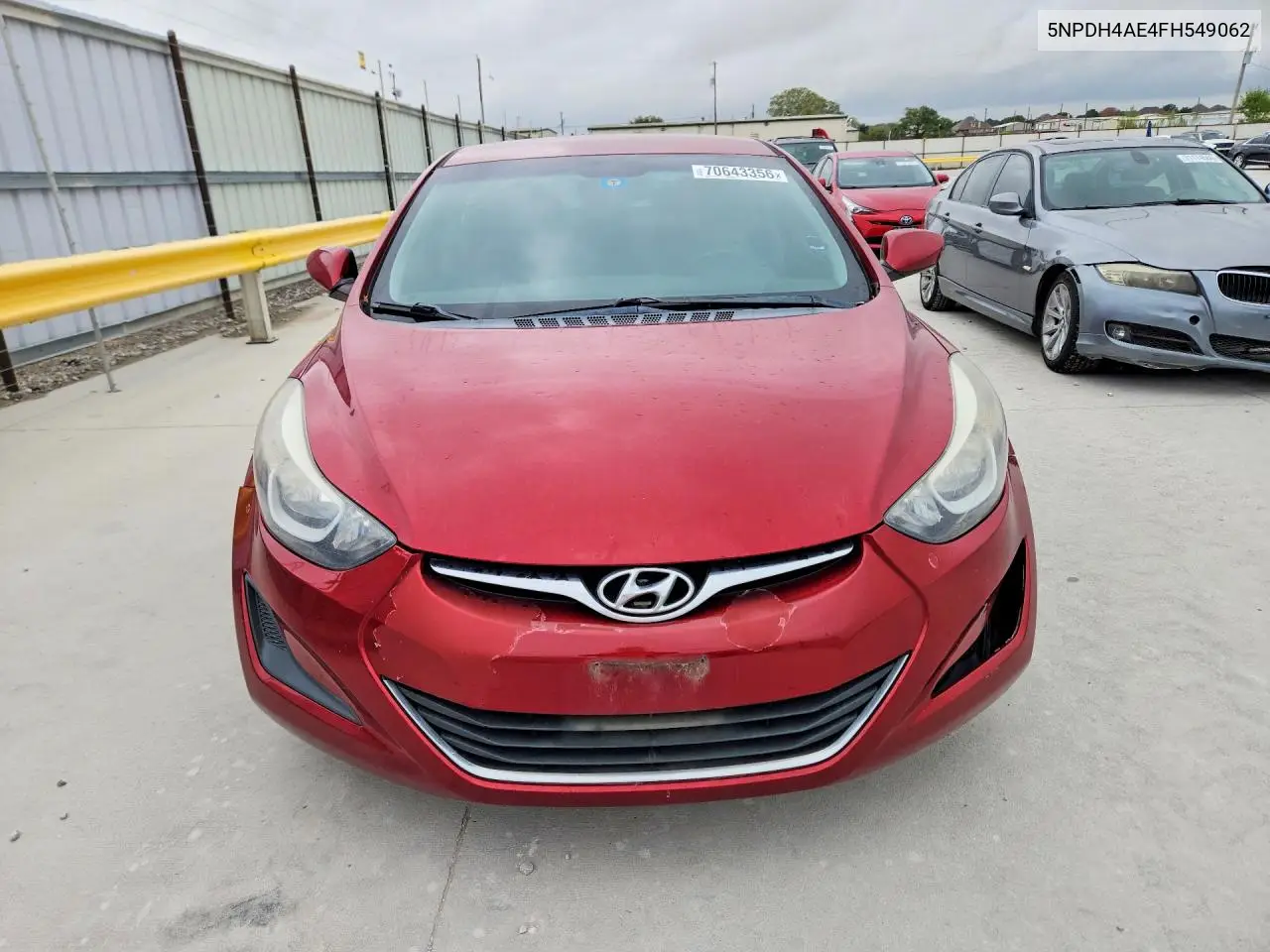 2015 HYUNDAI ELANTRA VIN 5NPDH4AE4FH549062 — фото 5