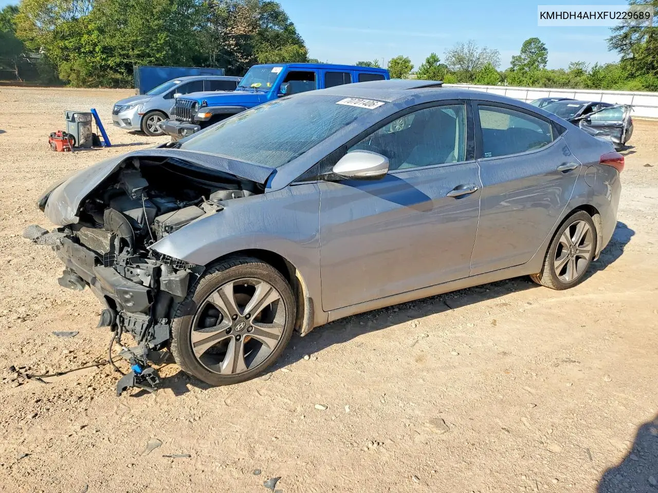 HYUNDAI ELANTRA 2015, VIN KMHDH4AHXFU229689