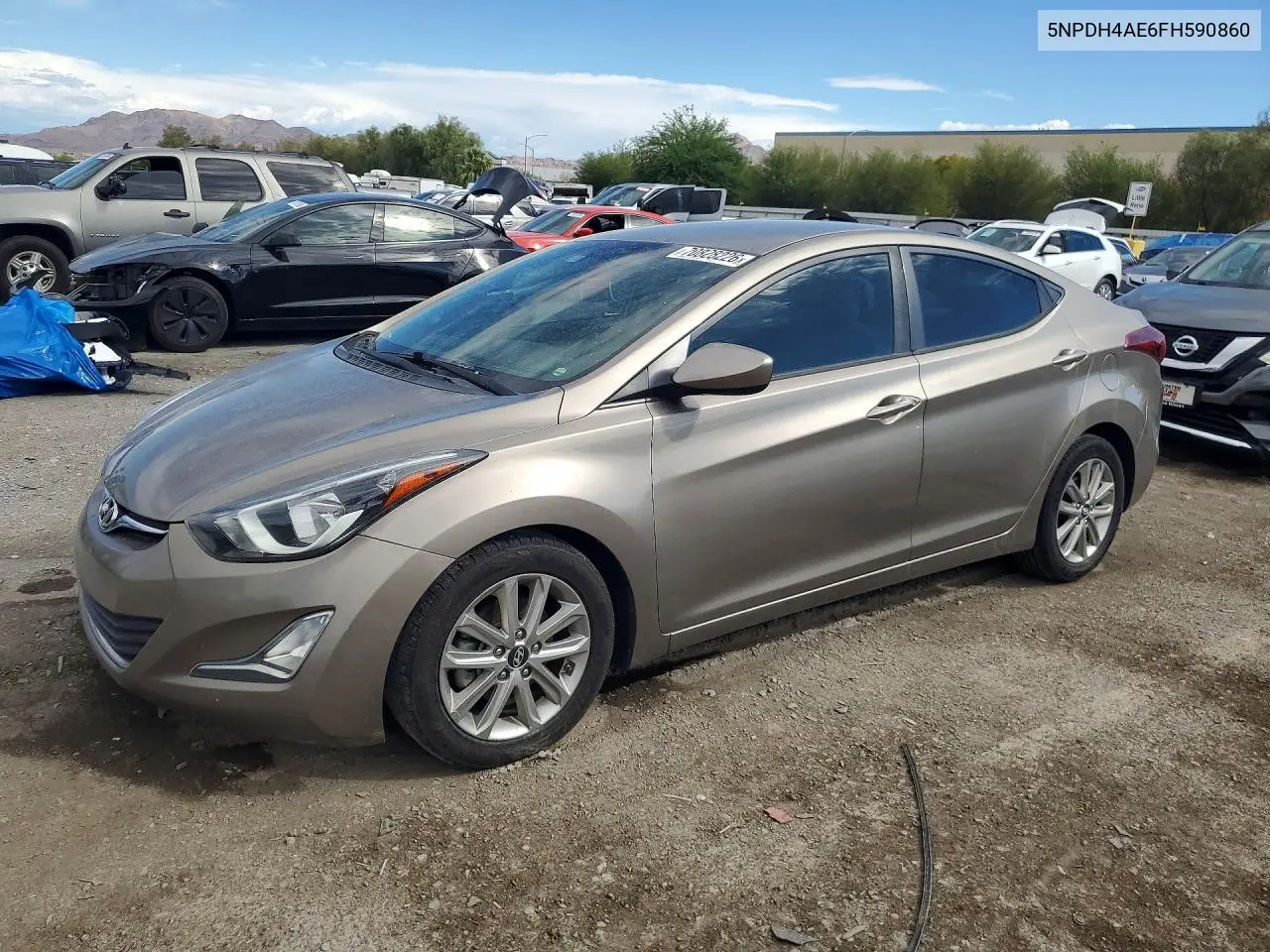 HYUNDAI ELANTRA 2015, VIN 5NPDH4AE6FH590860