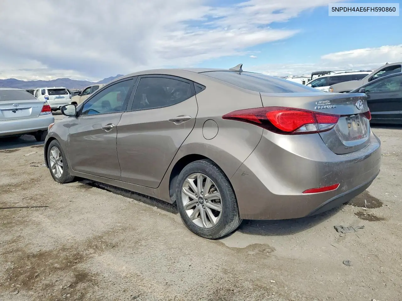 2015 HYUNDAI ELANTRA VIN 5NPDH4AE6FH590860 — фото 2