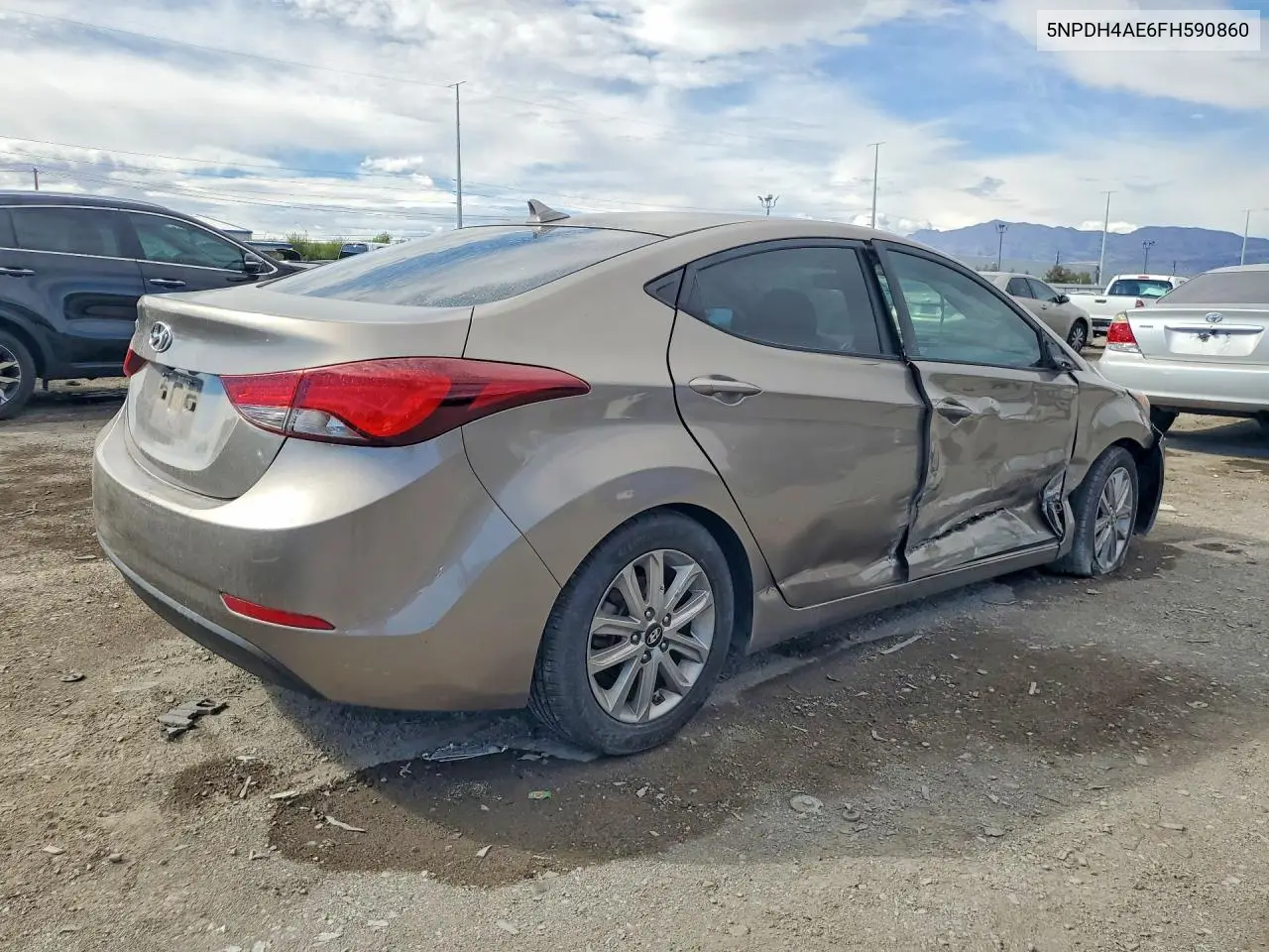 2015 HYUNDAI ELANTRA VIN 5NPDH4AE6FH590860 — фото 3