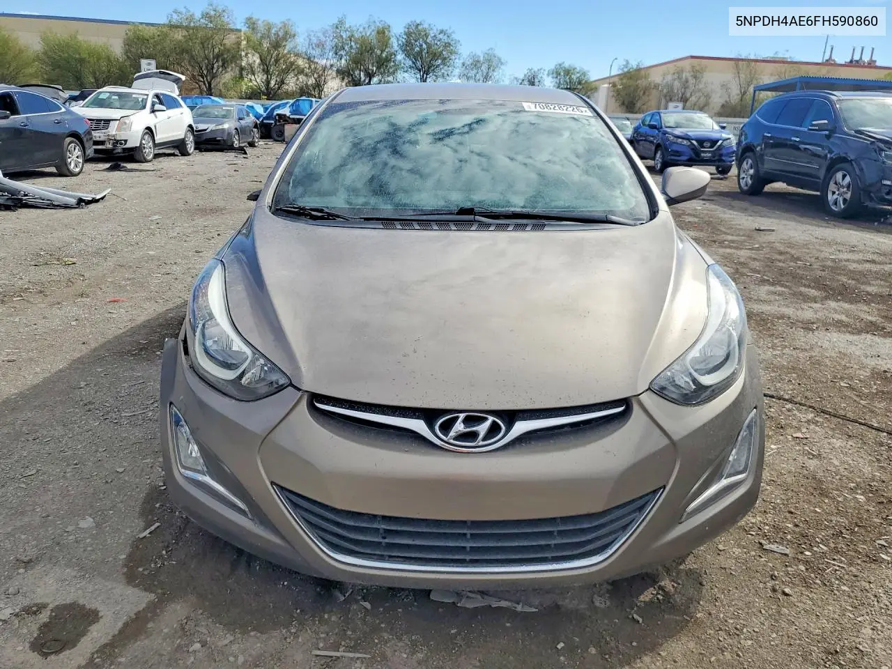2015 HYUNDAI ELANTRA VIN 5NPDH4AE6FH590860 — фото 5