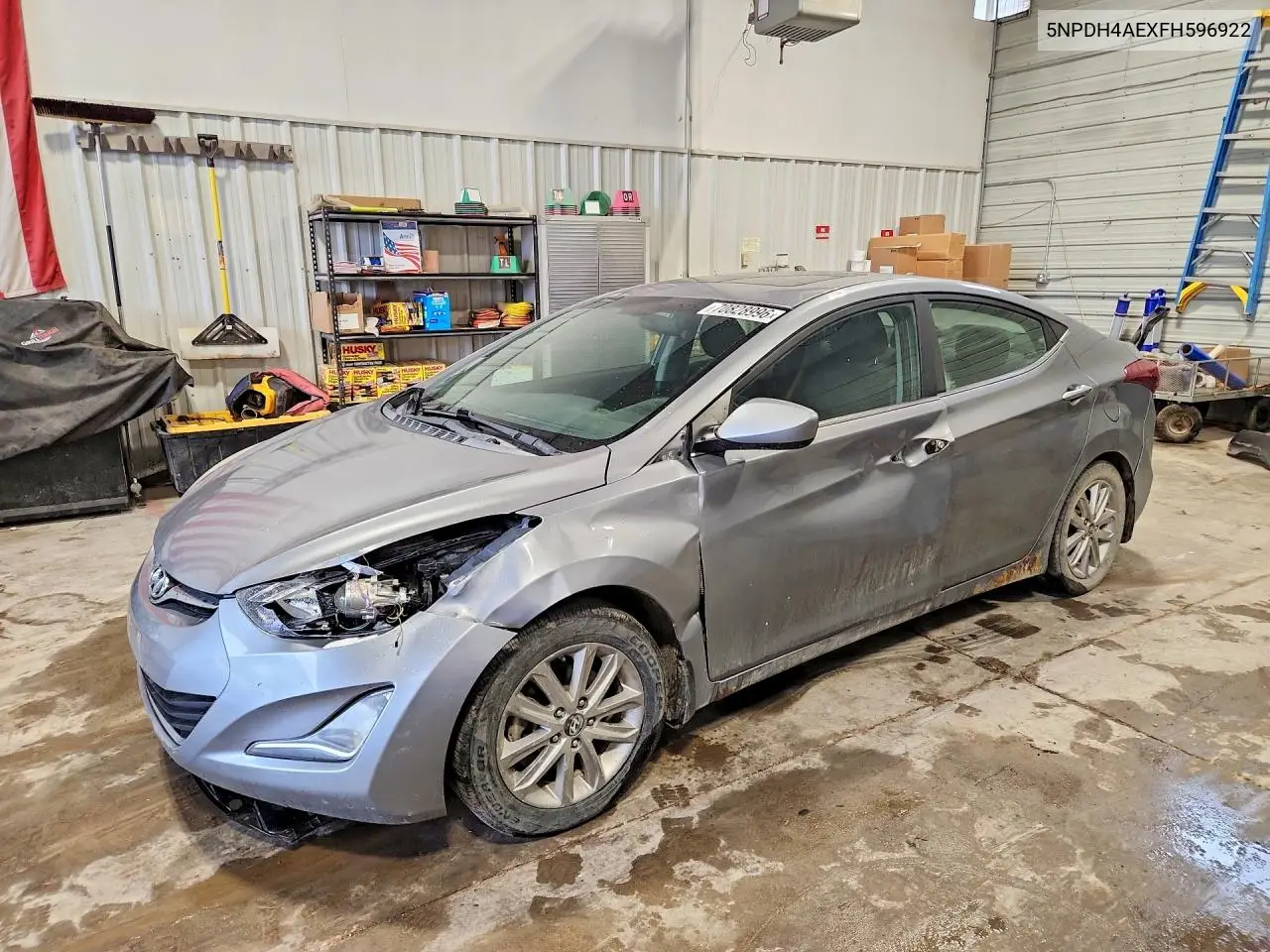 HYUNDAI ELANTRA 2015, VIN 5NPDH4AEXFH596922