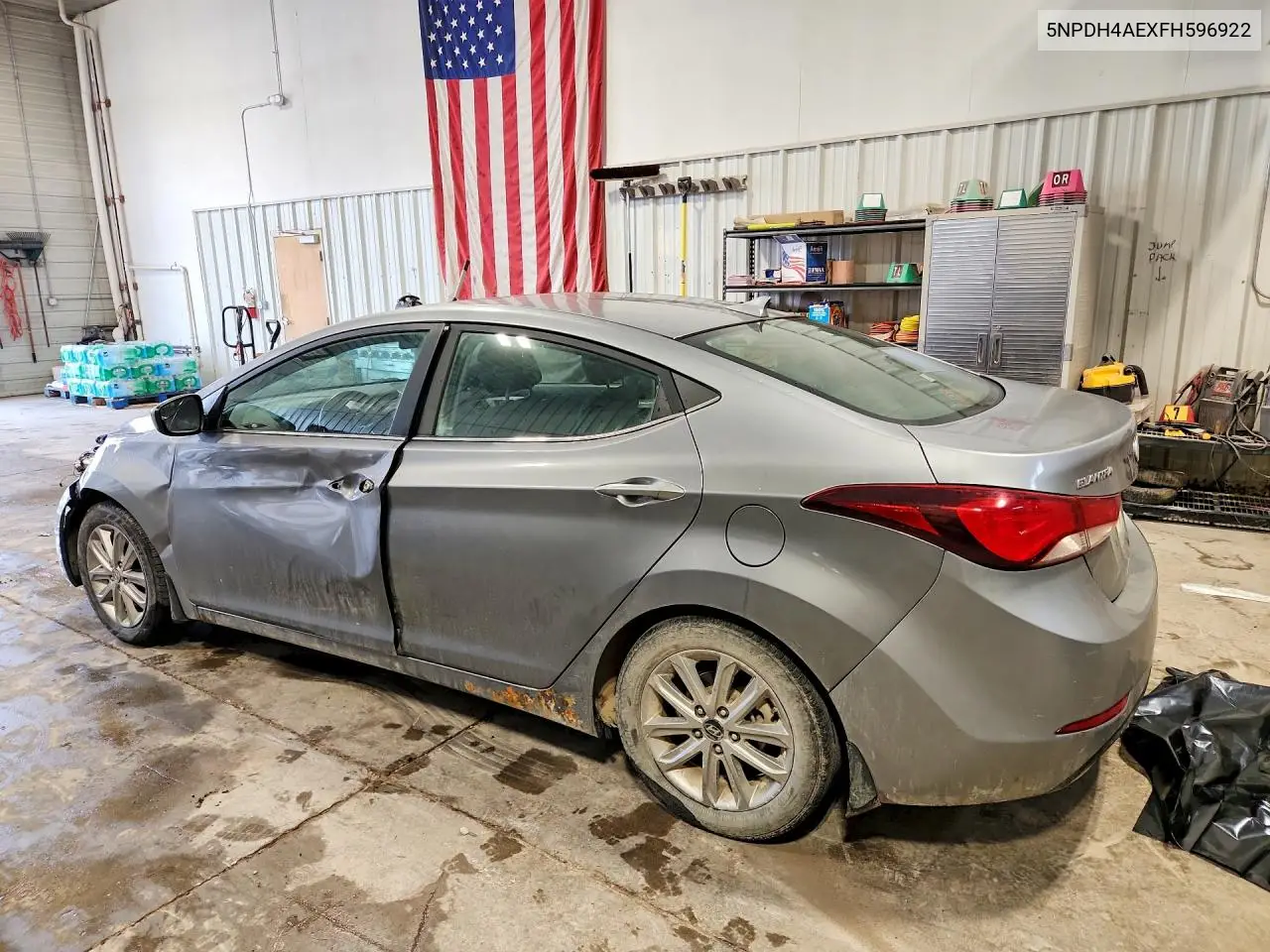 2015 HYUNDAI ELANTRA VIN 5NPDH4AEXFH596922 — фото 2