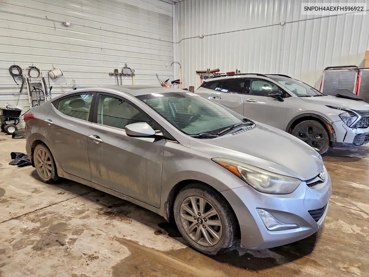 2015 HYUNDAI ELANTRA VIN 5NPDH4AEXFH596922 — фото 4
