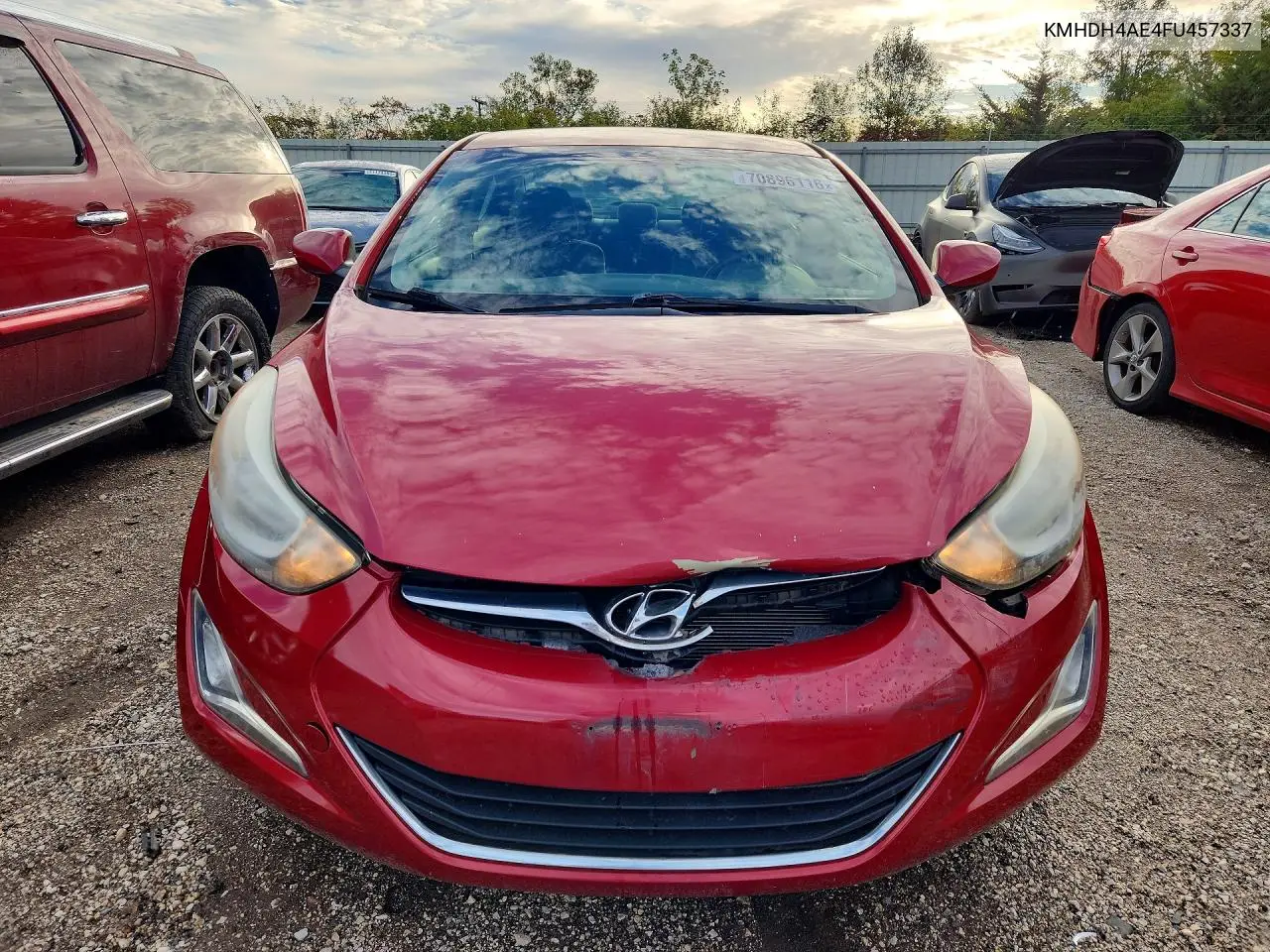 2015 HYUNDAI ELANTRA VIN KMHDH4AE4FU457337 — фото 5
