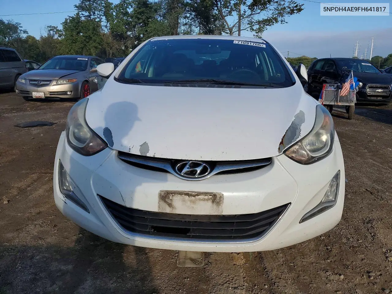 2015 HYUNDAI ELANTRA VIN 5NPDH4AE9FH641817 — фото 5