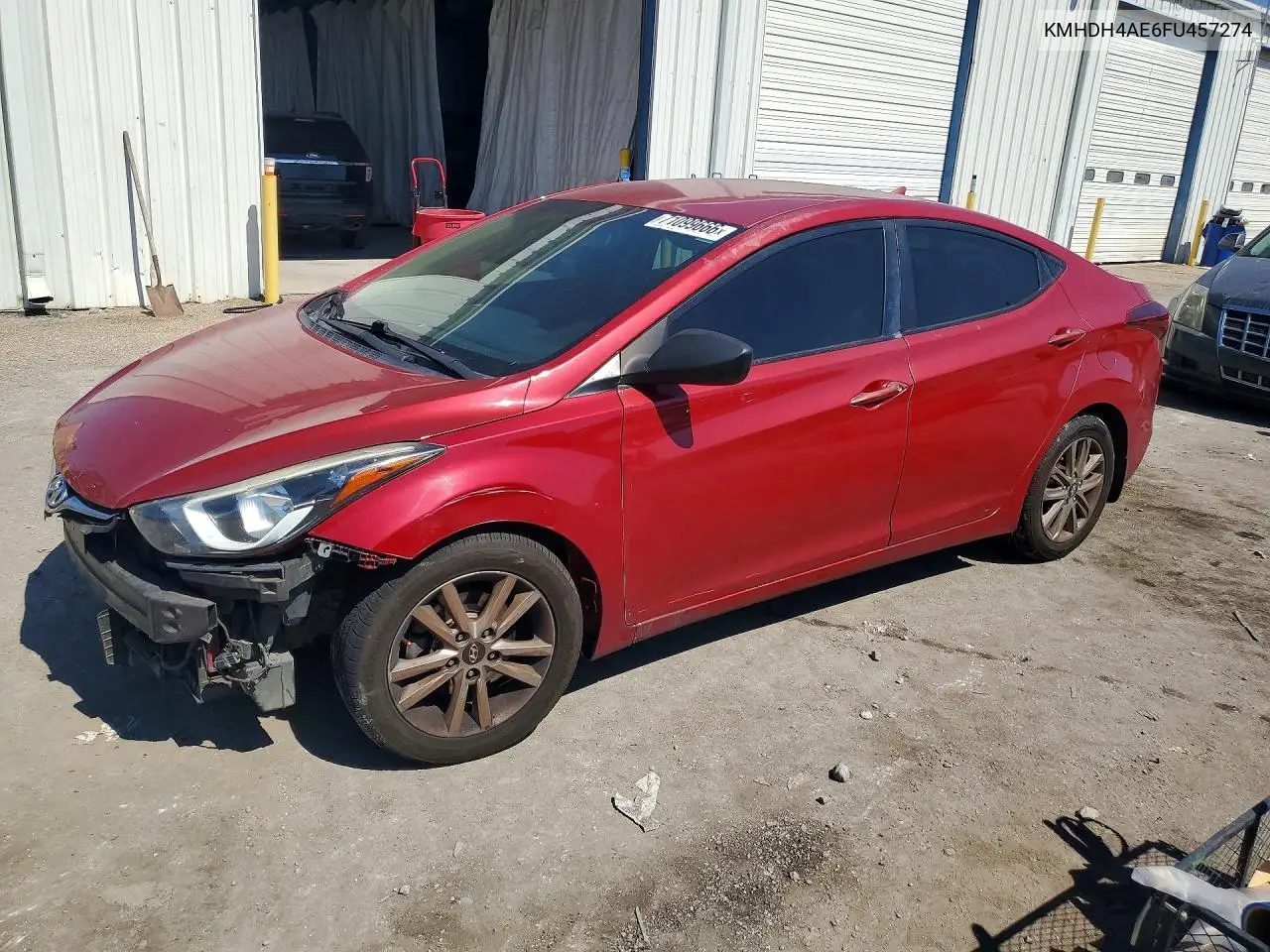 HYUNDAI ELANTRA 2015, VIN KMHDH4AE6FU457274