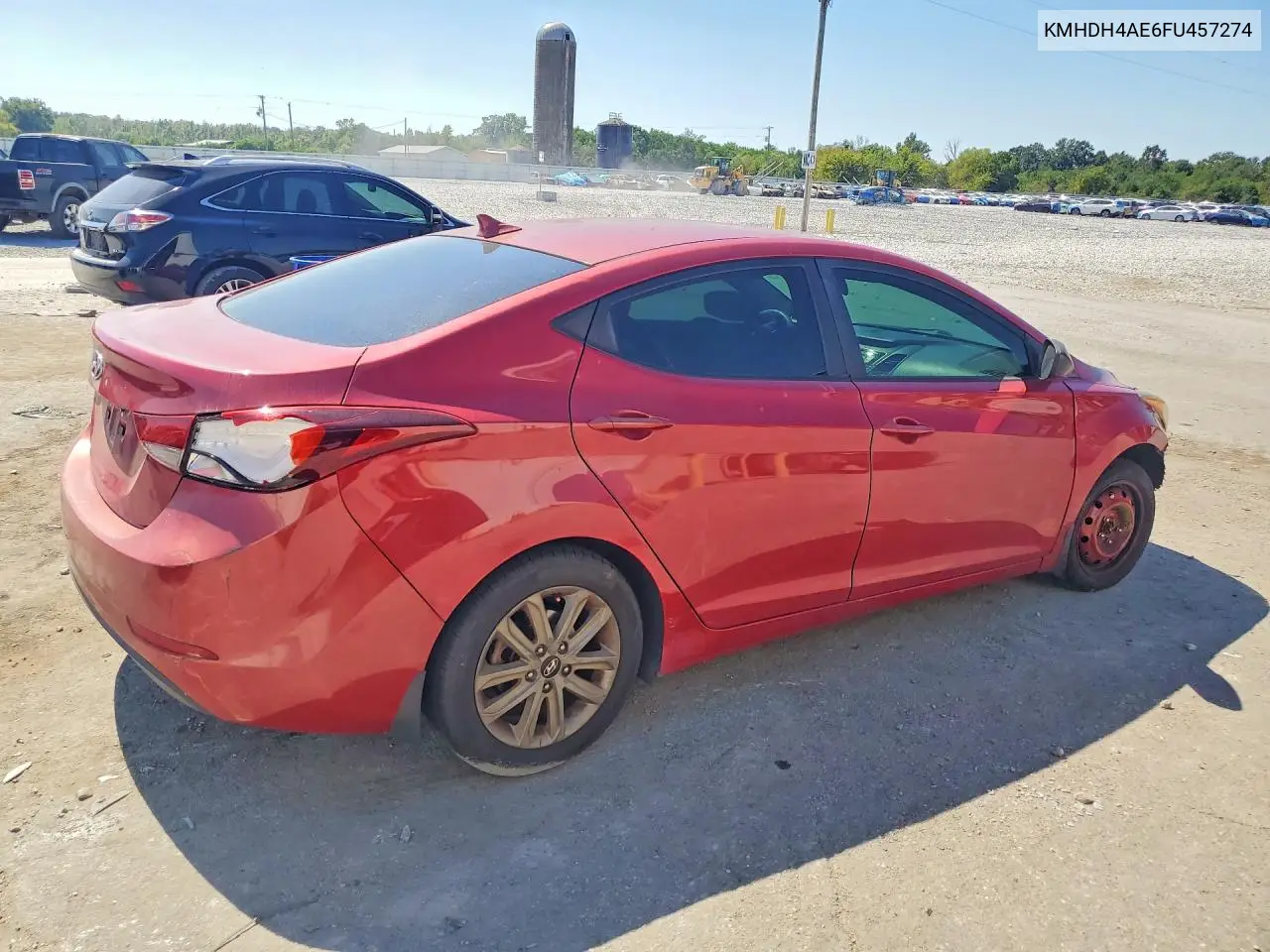 2015 HYUNDAI ELANTRA VIN KMHDH4AE6FU457274 — фото 3