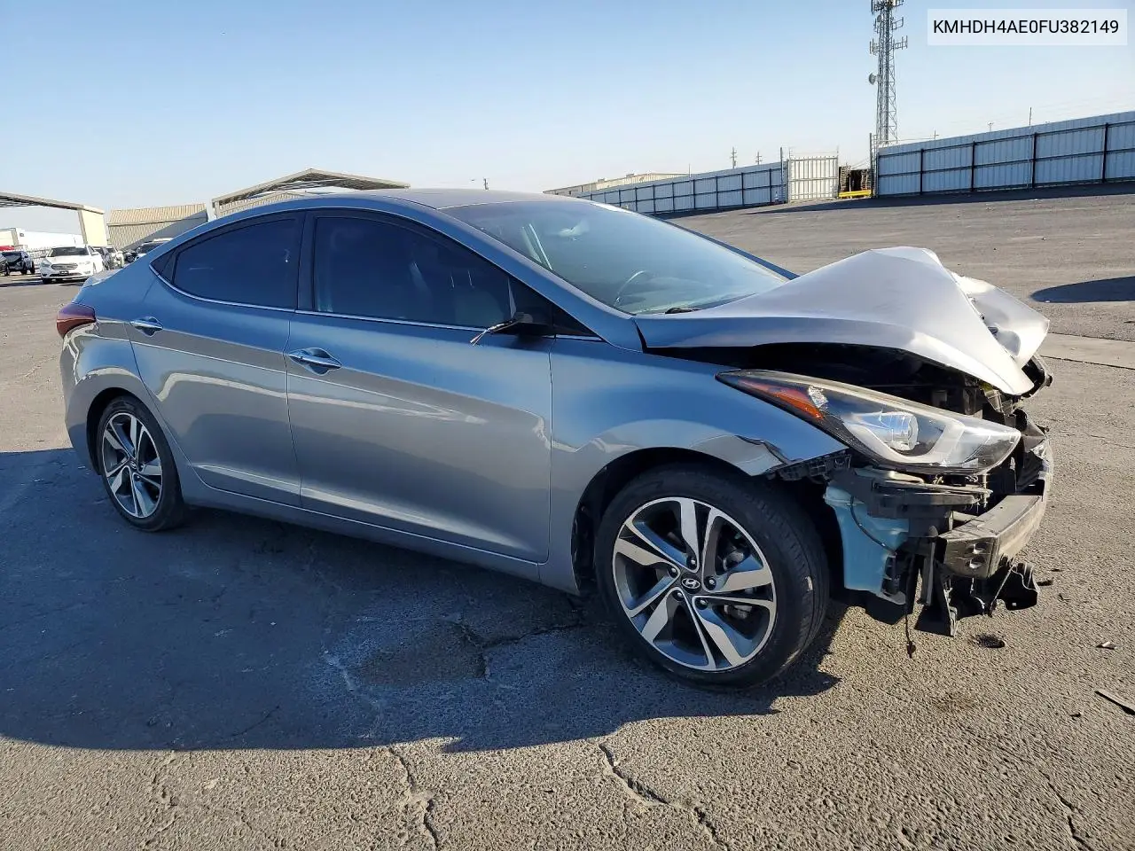 2015 HYUNDAI ELANTRA VIN KMHDH4AE0FU382149 — фото 4