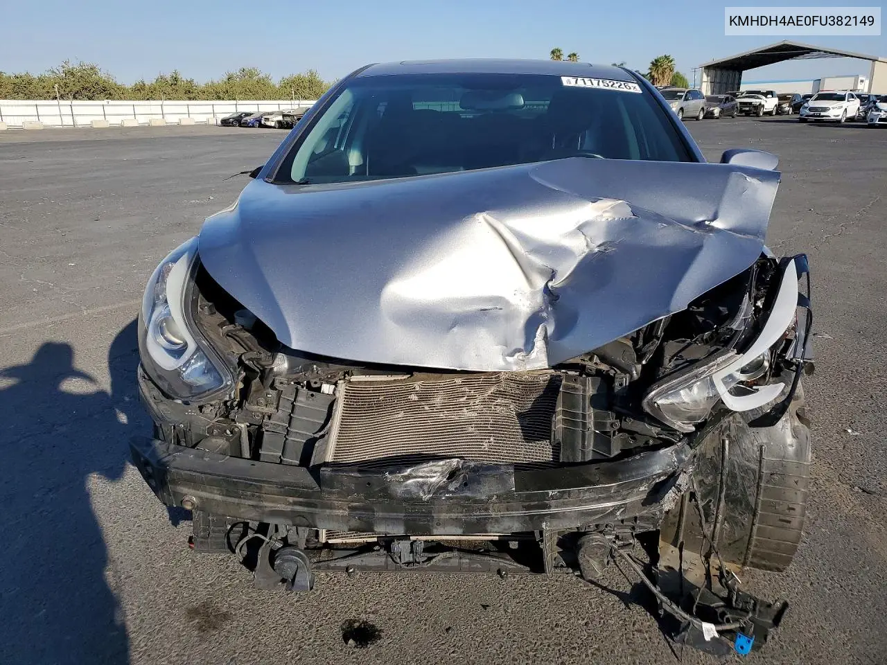 2015 HYUNDAI ELANTRA VIN KMHDH4AE0FU382149 — фото 5