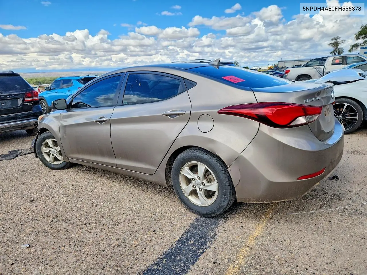 2015 HYUNDAI ELANTRA VIN 5NPDH4AE0FH556378 — фото 2