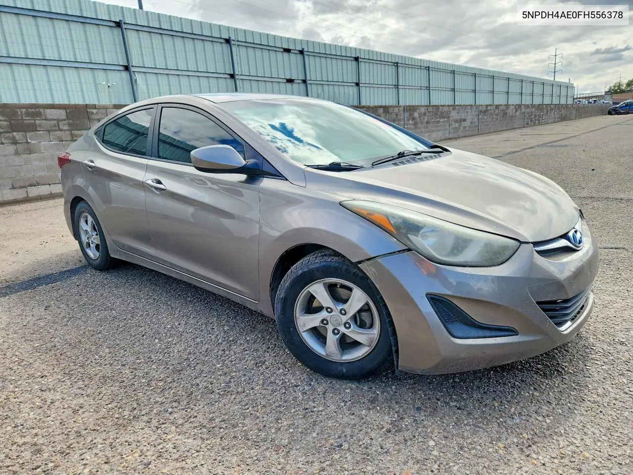 2015 HYUNDAI ELANTRA VIN 5NPDH4AE0FH556378 — фото 4