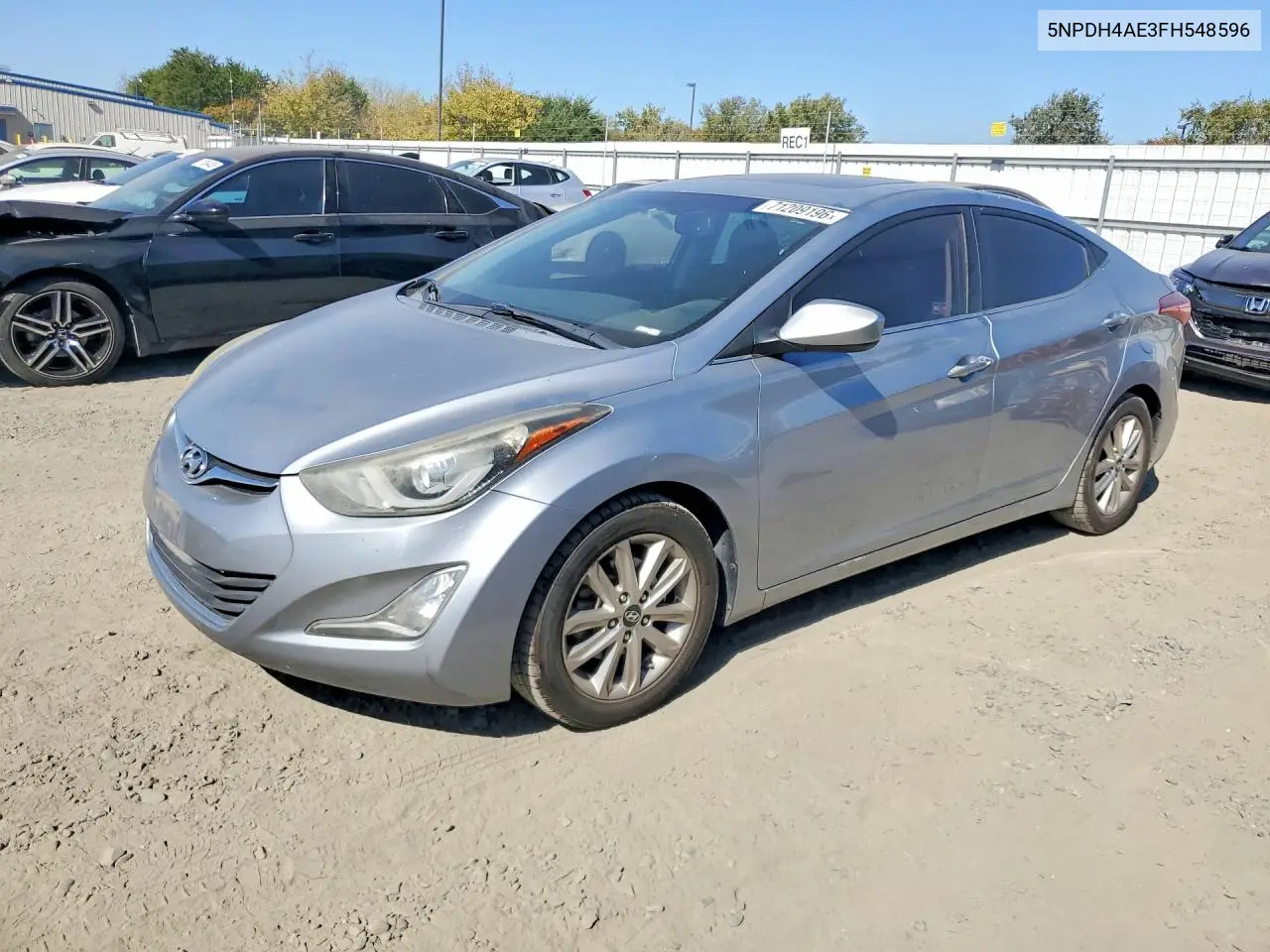 HYUNDAI ELANTRA 2015, VIN 5NPDH4AE3FH548596