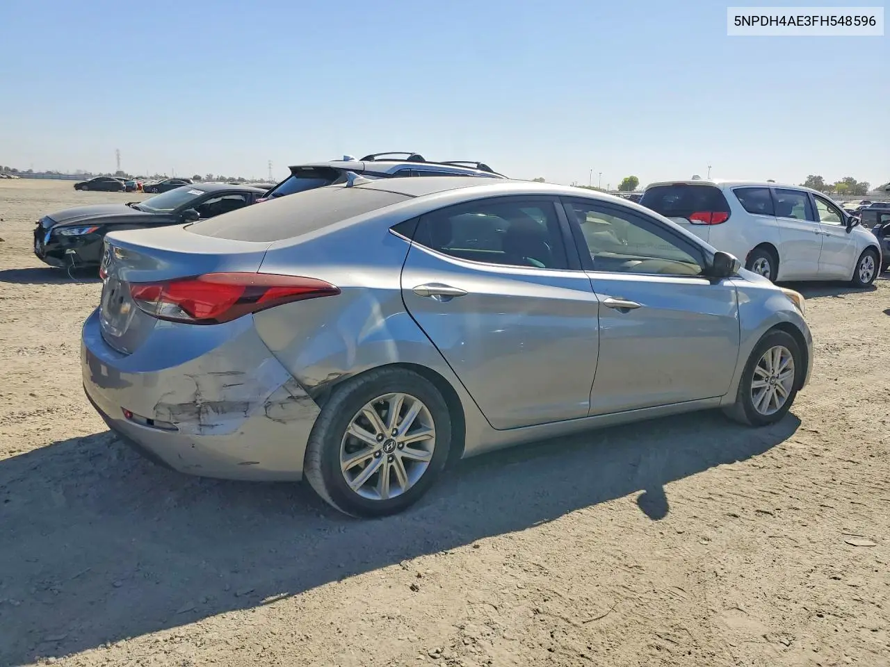 2015 HYUNDAI ELANTRA VIN 5NPDH4AE3FH548596 — фото 3