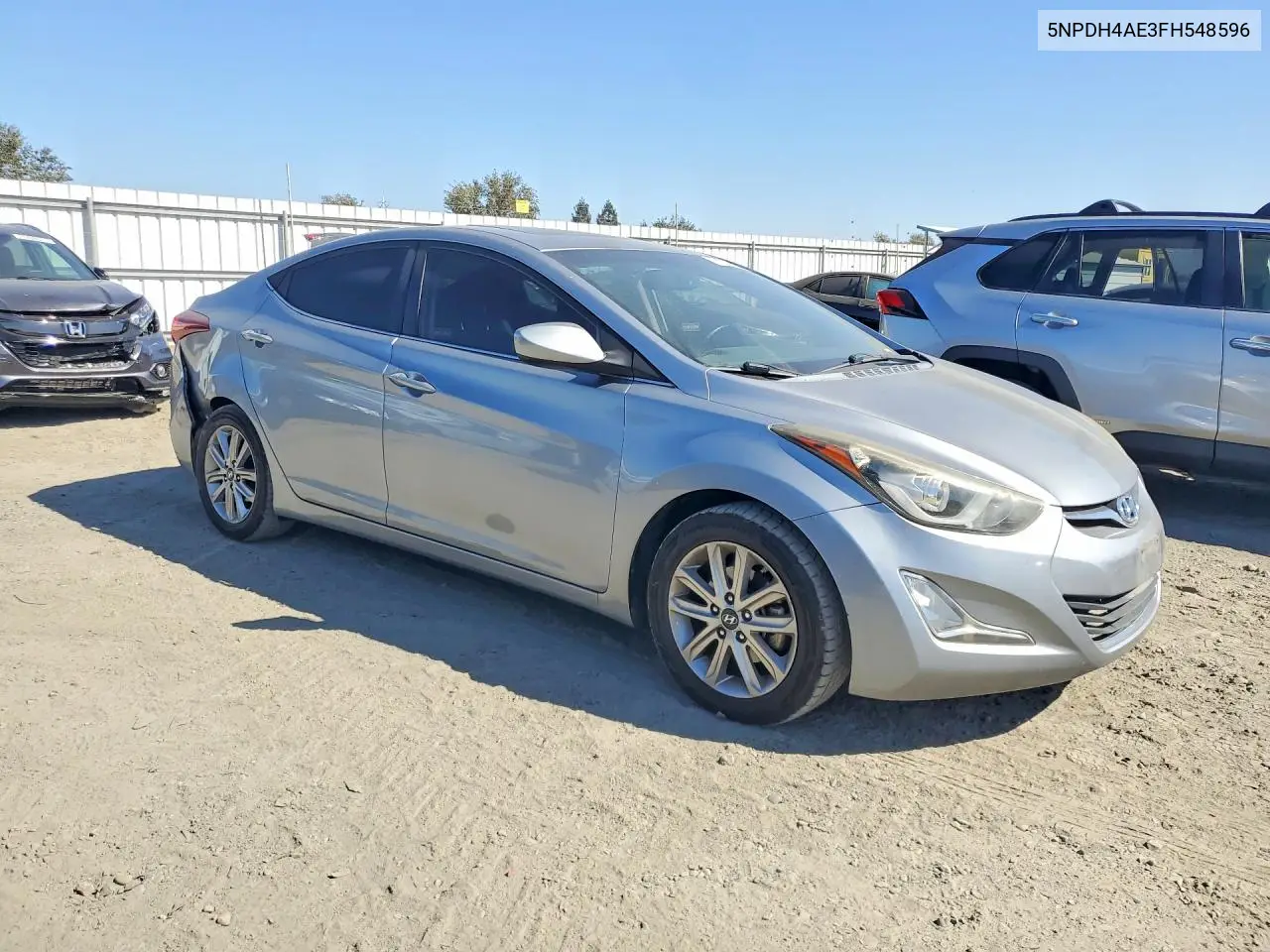 2015 HYUNDAI ELANTRA VIN 5NPDH4AE3FH548596 — фото 4