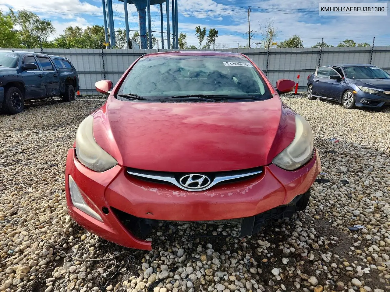 2015 HYUNDAI ELANTRA VIN KMHDH4AE8FU381380 — фото 5