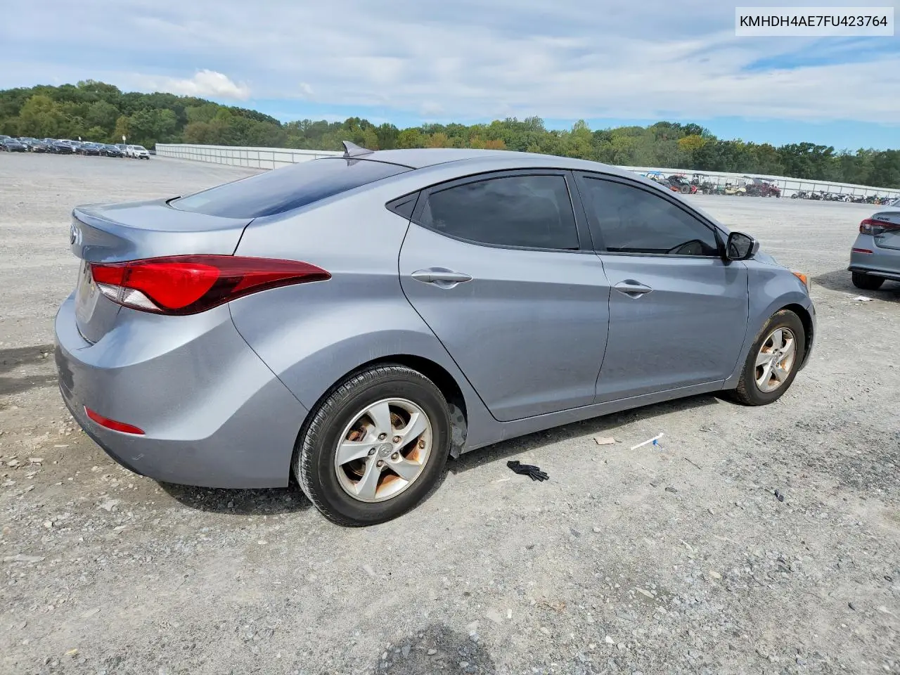 2015 HYUNDAI ELANTRA VIN KMHDH4AE7FU423764 — фото 3