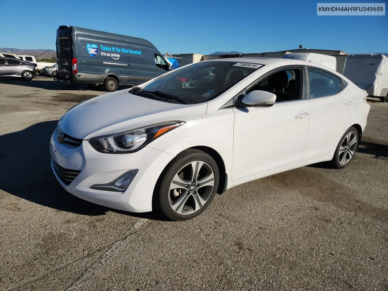 HYUNDAI ELANTRA 2015, VIN KMHDH4AH9FU349659