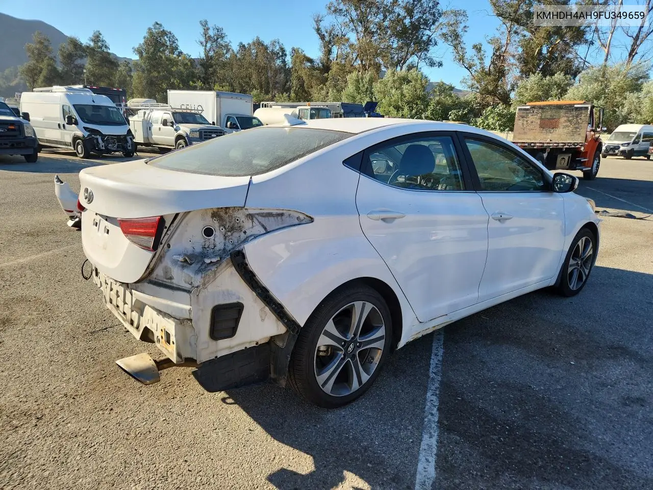 2015 HYUNDAI ELANTRA VIN KMHDH4AH9FU349659 — фото 3