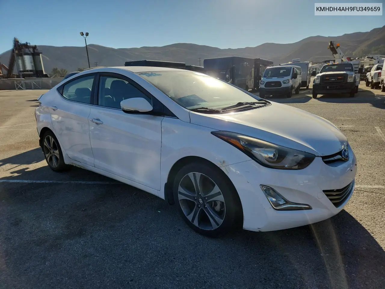 2015 HYUNDAI ELANTRA VIN KMHDH4AH9FU349659 — фото 4