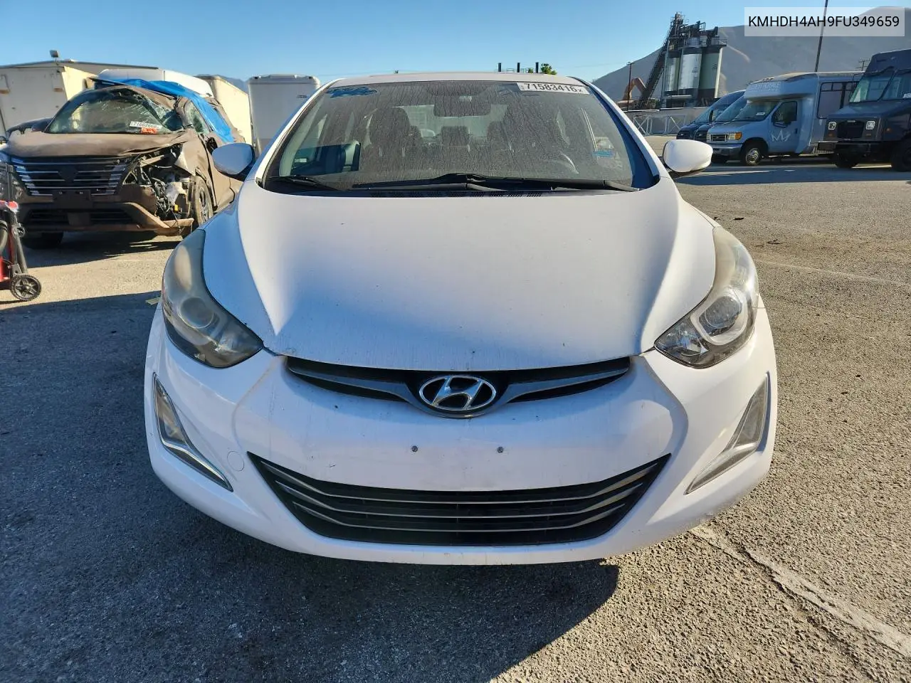 2015 HYUNDAI ELANTRA VIN KMHDH4AH9FU349659 — фото 5